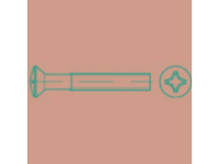 TOOLCRAFT TO 5432022 Bolverzonken schroeven M5 12 mm Kruiskop Phillips ISO 7047 Staal Galvanisch verzinkt 1000 stuks