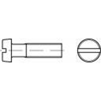 TOOLCRAFT TO 5445387 Cilinderkopschroeven M3 16 mm Sleuf DIN 84 Messing Galvanisch vernikkeld 200 stuk(s)