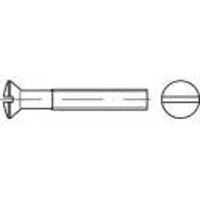 TOOLCRAFT TO 5450712 Bolverzonken schroeven M4 40 mm Sleuf DIN 964 Messing Galvanisch vernikkeld 200 stuk(s)