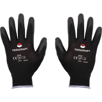 TOOLCRAFT TO 5621478 Nylon, Polyurethaan Werkhandschoen Maat (handschoen): 7 Cat II 1 paar