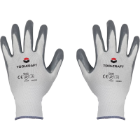 TOOLCRAFT TO 5621502 Werkhandschoen Polyamide, Nitril Maat (handschoen): 9 EN 388 Cat II 1 paar