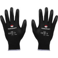 TOOLCRAFT TO 5621544 Werkhandschoen Polyester, Polyurethaan Maat (handschoen): 8 EN 388 Cat II 1 paar