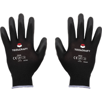 TOOLCRAFT TO 5621553 Werkhandschoen Polyester, Polyurethaan Maat (handschoen): 11 EN 388 Cat II 1 paar