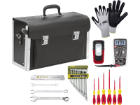 TOOLCRAFT TO 6341649 Gereedschapskoffer (met inhoud) 10 delig