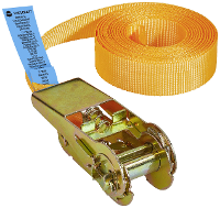 TOOLCRAFT TO 6802773 Spanband (eendelig) Trekkracht (lc) vastbinden (enkel/direct): 250 daN (l x b) 5 m x 25 mm Ratelinrichting EN 12195 2