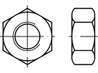 TOOLCRAFT TO 6860928 Zeskantmoeren M2.3 DIN 934 Messing 100 stuk(s)