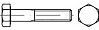 TOOLCRAFT TO 6861378 Zeskantbout M10 40 mm Buitenzeskant DIN 960 Staal 100 stuk(s)
