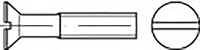 TOOLCRAFT TO 6862461 Verzonken schroeven M6 20 mm Sleuf DIN 963 Messing 200 stuk(s)