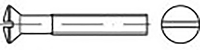 TOOLCRAFT TO 6862896 Bolverzonken schroeven M3 25 mm Sleuf DIN 964 Messing Verchroomd 200 stuk(s)