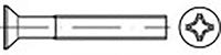 TOOLCRAFT TO 6863106 Verzonken schroeven M3 4 mm Kruiskop Phillips DIN 965 Staal Verzinkt 200 stuk(s)