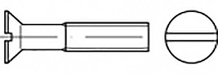 TOOLCRAFT TO 6867723 Verzonken schroeven M6 35 mm Sleuf RVS V2A A2 50 stuk(s)