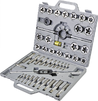 TOOLCRAFT TO 7199877 Schroefdraadsnijderset 45 delig HSS Metrisch M6, M8, M10, M12, M14, M16, M18, M20, M22, M24