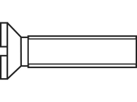 TOOLCRAFT 889707 Verzonken schroeven M2 6 mm Sleuf DIN 963 Staal Verzinkt 1 stuk(s)