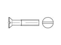 TOOLCRAFT 1065526 Verzonken schroeven M6 130 mm Sleuf DIN 963 RVS A2 25 stuk(s)