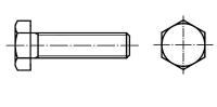 TOOLCRAFT 131126 Zeskantbouten M39 140 mm Buitenzeskant (inbus) DIN 933 Staal Galvanisch verzinkt 1 stuks