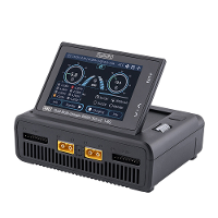 ToolkitRC M8D 800W 2*30A Dual Channel Touch Screen DC Oplader Ontlader voor 1 8S Lipo LiHV LiFe Lion Batterij