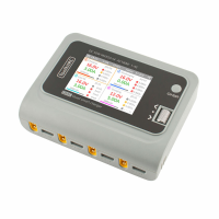 ToolkitRC Q4AC 4x50W 5A AC 100W 4 Poorten DC Slimme Oplader Ontlader XT60 voor 1 4S Lipo Batterij