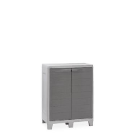 Toomax Woody's XL opbergkast laag   lichtgrijs/donkergrijs