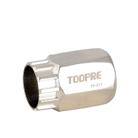 TOOPRE fiets freewheel verwijderaar Hoog koolstofstaal Compatibel fiets spinkartoefening gereedschapshuls