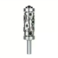 Top  en bodemlagers vlaktrimfreesbit 1/2 schacht met 12 stuks carbide inserts houtbewerking sjablonen patronen bits indu