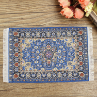 1/12 Dollhouse Turks Tapijt Rug 10x15cm Miniatuur Dollhouse Accessoires Decor TCS001 TCS002
