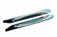 1 Paar FUNFLY 610 mm koolstofvezel hoofdmes voor RC helikopter
