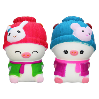 11.5 * 8 * 6 Cm squishy baby varken langzaam stijgend speelgoed speelgoed gift telefoon tas hanger