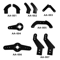 2 Stks Stuurinrichting Duwstang Gezamenlijke Tuimelaar Roerarm Duwstang Connector voor RC Vliegtuig Vaste Vleugel