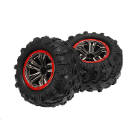 2 Stuks wielvelg & banden voor 9125 1/10 2.4G 4WD RC Auto Onderdelen No.25 ZJ02