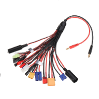 20 In 1 Multifunction Charger Cable 4mm Banana Pklug naar XT60 XT90 EC3 EC5 Tamiya voor B6 B6AC PL6 PL8 Lader