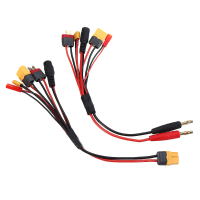 20Cm 20AWG 4.0Mm Banaanstekker naar XT60 XT30 DC5.5 T stekker Opladeradapterkabel voor IMAX B6 ISDT Oplader