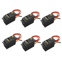 6X MG995 Analoge servomotor met hoog koppel metalen overbrenging voor RC vliegtuigmodellen