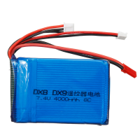 7.4V 4000mAh 8C 2S LiPo batterij voor Spektrum DX8 DX9 zender