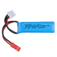 7.4V 400mAh 20C 2S LiPo accu JST stekker voor Wltoys P929 P939 K979 K989 K999 K969 RC auto