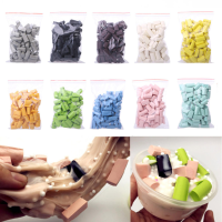 70 Stks / zak DIY Slime Stuff Spons Modder Foam Strip Blok Additieven Vullen Pluizige Clay Benodigdheden Accessoires