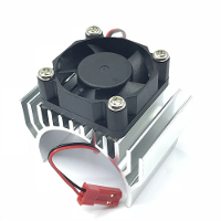 Aluminiumlegering 540/550 Motorkoellichaam met Ventilator JST Connector voor 1/8 1/10 RC Auto Onderdelen