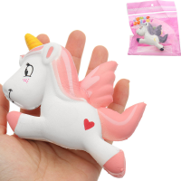Cartoon Pegasus Squishy 11 * 7.5 * 3CM Langzaam Rijzen Met Verpakking Collectiegeschenk Soft Speelgoed