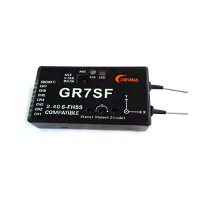 CORONA 2.4G 7CH GR7SF S FHSS Compatibele Ontvanger met Gyro voor Futaba's T6J T8J T10J T14SG