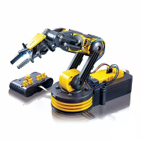 DIY Robotarm Kit Vijf assig Scharnier 5 Motor Controle LED Licht Wetenschappelijk Experiment Speelgoed