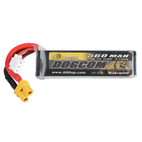 DOGCOM 7.4V/11.1V/14.8V 560mAh 150C 2S/3S/4S LiPo batterij XT60 stekker voor RC drone