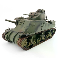EXBONZAI 1/16 2.4Ghz RC Tank RTR Handgemaakt Simulatie Volledig Metaal M/met licht & geluid 360 graden draaibare toren A