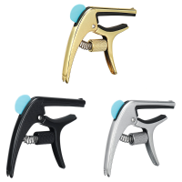 GGC 02 Gitaar Capo Gitaar Pickup Elektrische Gitaar Capo Voor Akoestische Gitaar Bas Ukulele Klem Capo Goud Zwart Onderd