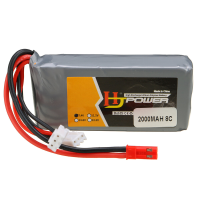 HJ 7.4V 2000mAh 8C 2S LiPo batterij JST stekker voor Jumper T16 T12 zender