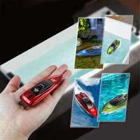 Mini afstandsbedieningssnel RC boot Led licht Speedboot Zomerrwaterspeeltje