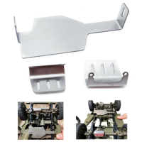 Opgewaardeerde metalen chassisbescherming Skid Plate voor FMS Willis 1/12 RC auto voertuigen reserveonderdelen