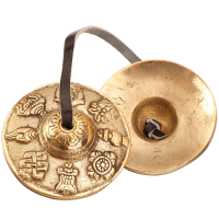 PL Y handgemaakte puur koperen hand Touch Bell percussie instrument