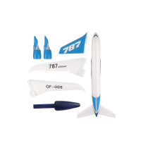 QF008 Boeing 787 550mm RC Vliegtuig Onderdeel Romp En Vleugels
