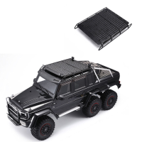RBR/C Opgewaardeerd Metalen Dak Bagagerek Anti Skid Plate LED Verlichting Set voor 1/10 TRX4 G500 DIY Off Road Crawler R