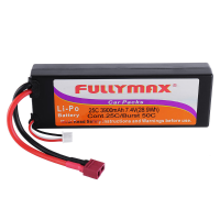 RGT EX86100 / PRO 1/10 RC Onderdelen 7.4 V 3900 mAh 25C 2S Lipo Batterij R86167