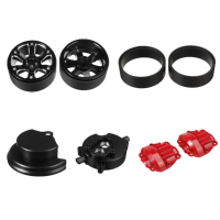 RGT EX86181 1/10 Upgrade Metal Portal As Box Cover/Transmission Gear Behuizing Set/Motor Cover/Beadlock Wiel/Gewicht RC